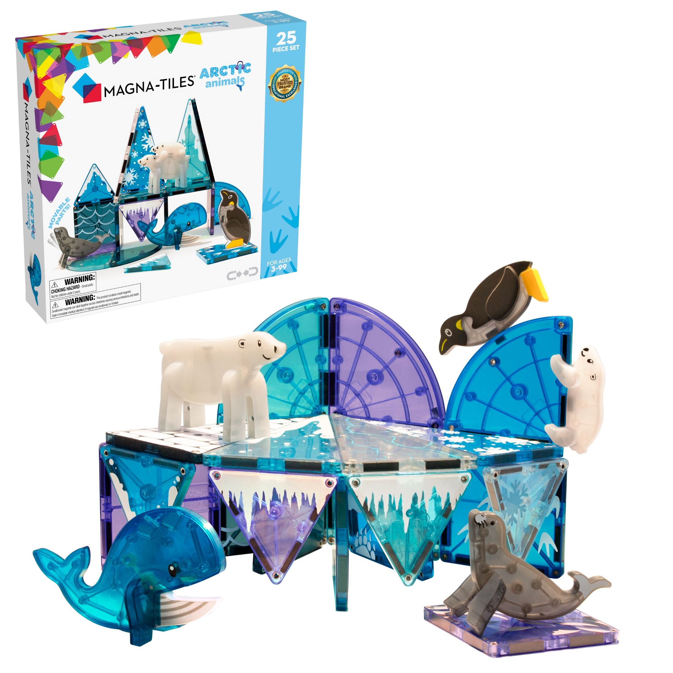 Magna-Tiles | Μαγνητικά Πλακίδια Arctic Animals 25-Piece