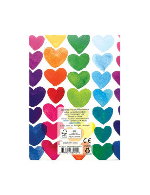 OOLY | Side Notes Sticky Notes Tab Sets - Rainbow Hearts