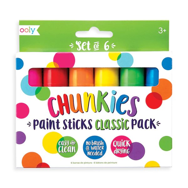 OOLY | Chunckies Paint Sticks - Classic Pack Set of 6