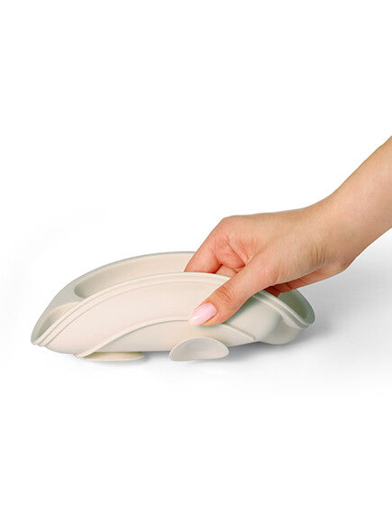 Baby Ono | Πιάτο σιλικόνης με βεντούζες και χωρίσματα- Μπεζ