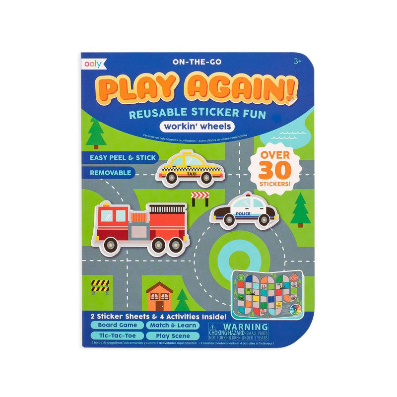 OOLY | Play Again Mini On The Go Activity Kit - Workin' Wheels