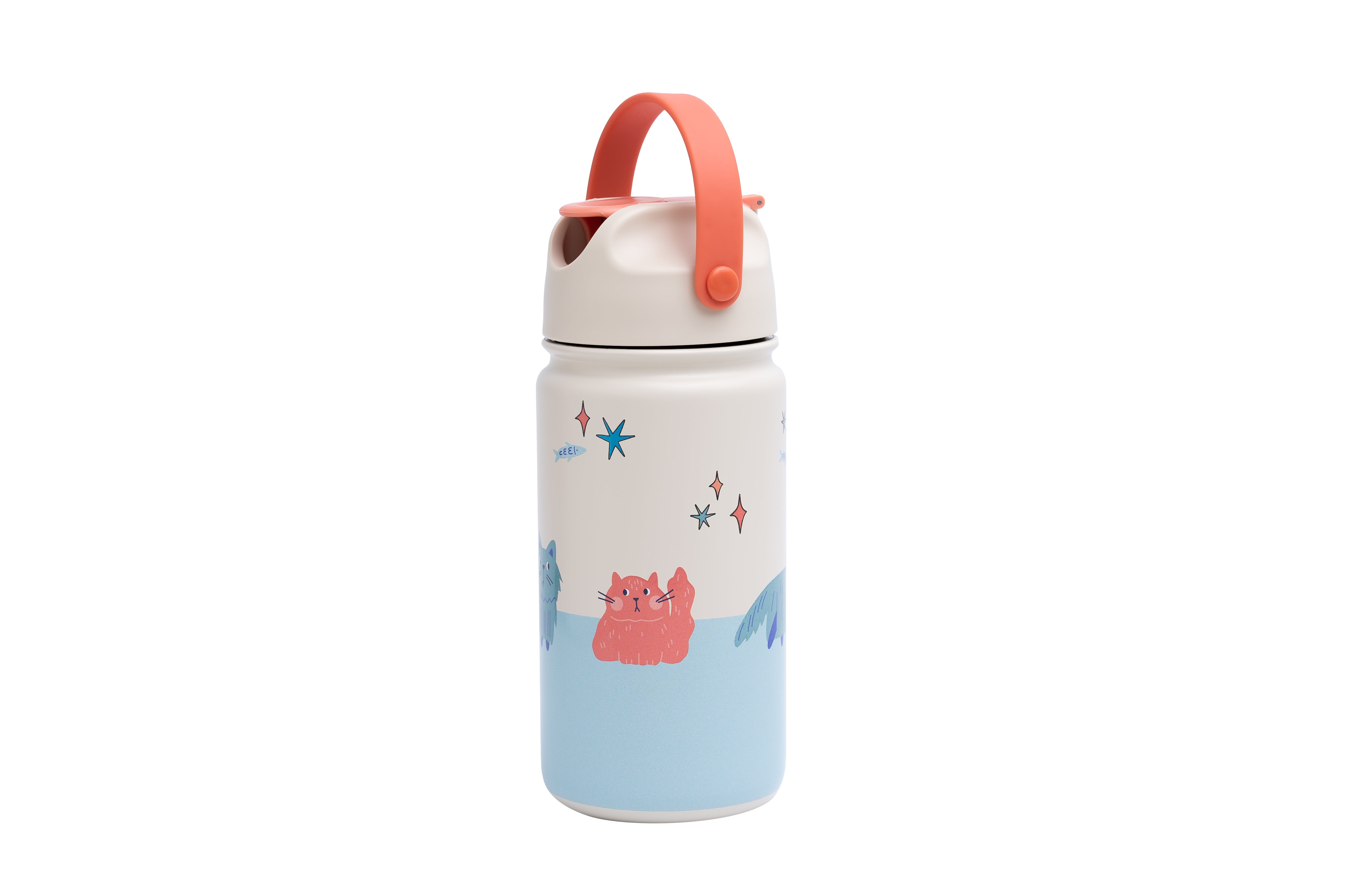 The Cotton Cloud | Stainless Steel Bottle Meowtiful Cat