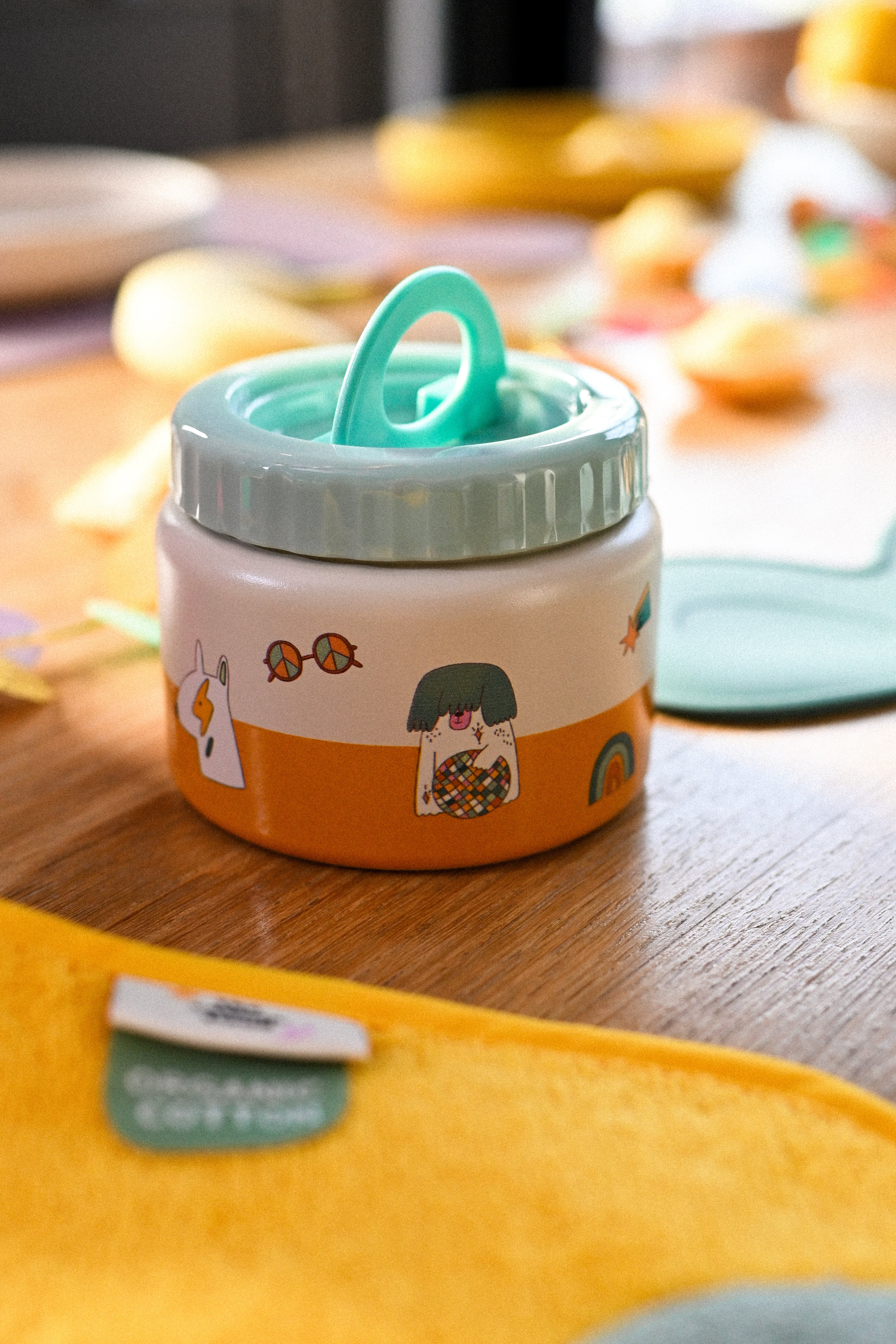 The Cotton Cloud | Stainless Steel Thermo Food Jar 350ml Funky Dogs