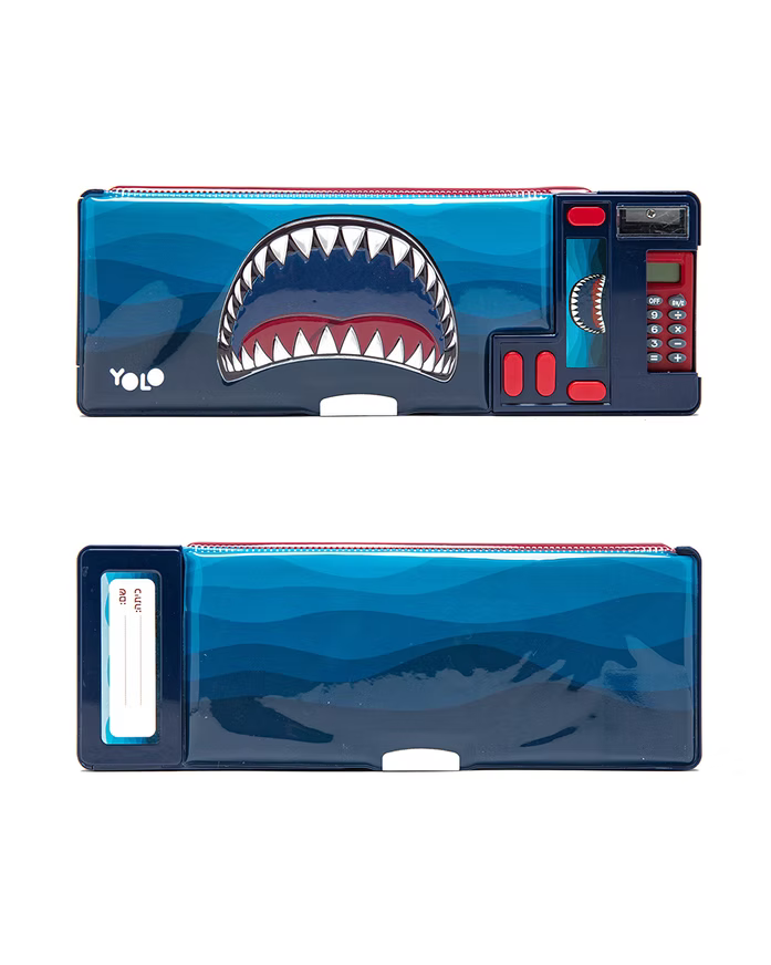 YOLO | Retro Pencil Case Shark