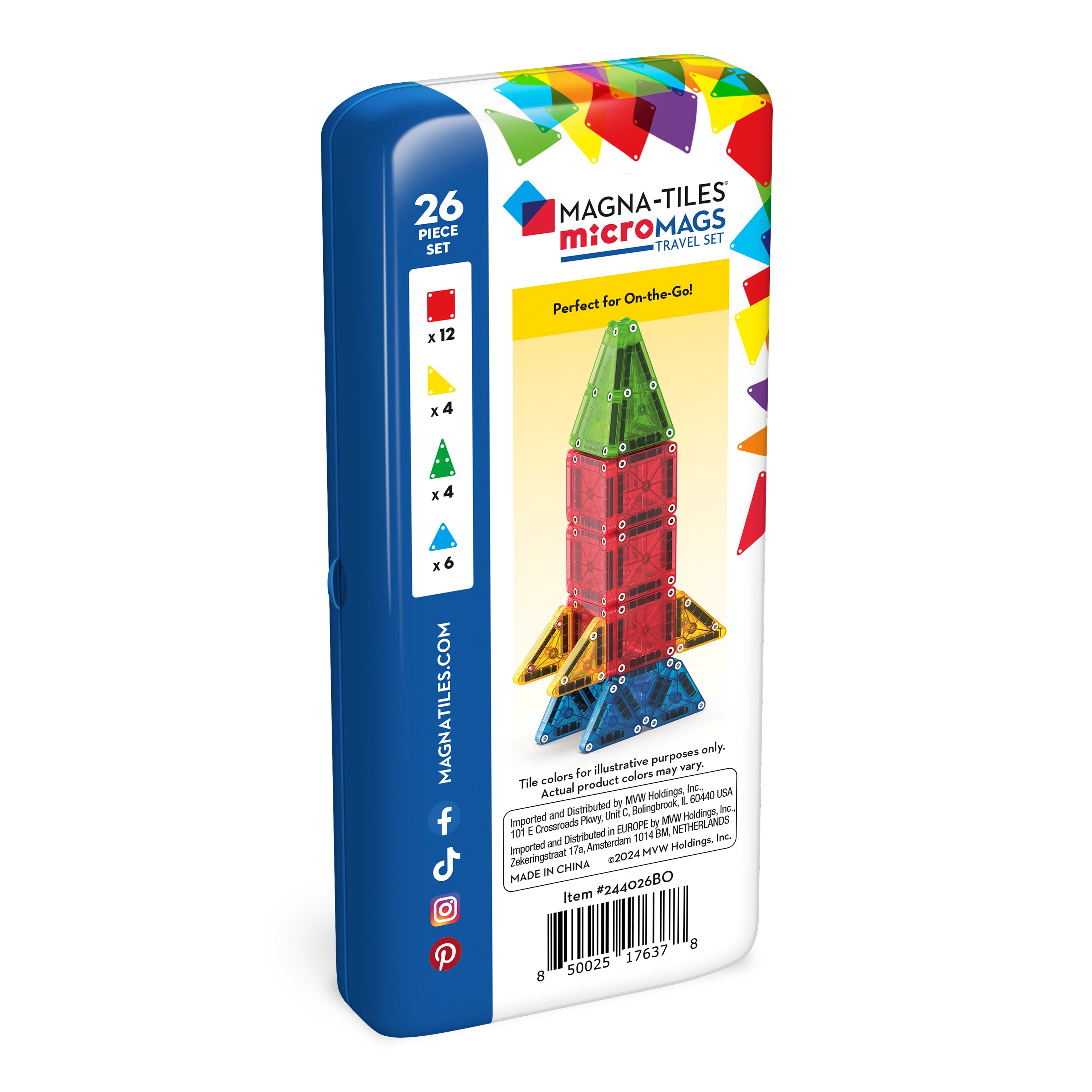 Magna-Tiles | Μαγνητικά Πλακίδια microMAGS Travel Set