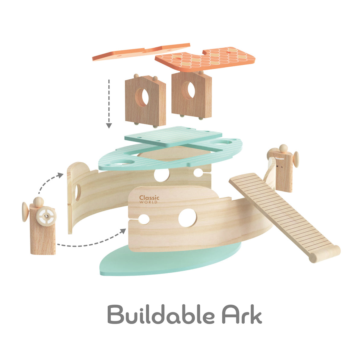 Classic World | Ξύλινη Κατασκευή Κιβωτός του Νώε