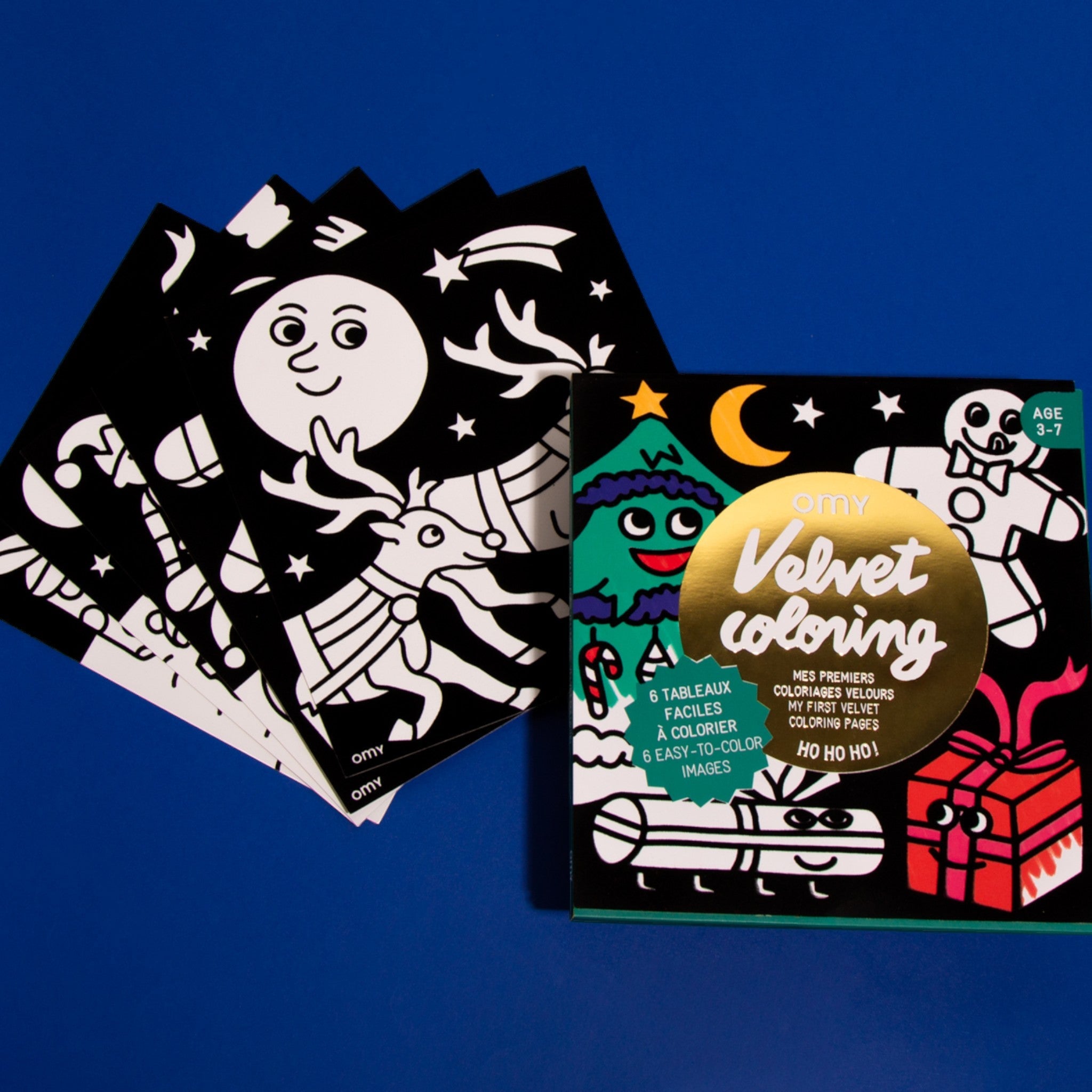 OMY | Σετ ζωγραφικής με βελούδινο πλαίσιο Ho Ho Ho