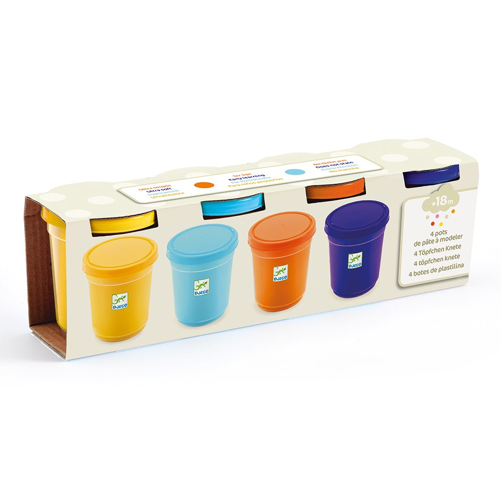 4 Πλαστοζυμαράκια Πλαστελίνη - Φυσικά χρώματα