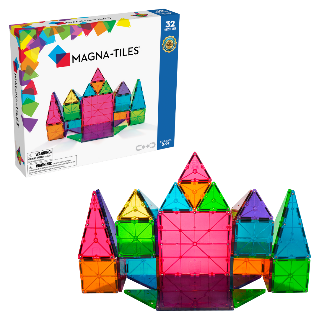 Magna-Tiles | Μαγνητικά Πλακίδια Clear Colors DX 32 Set