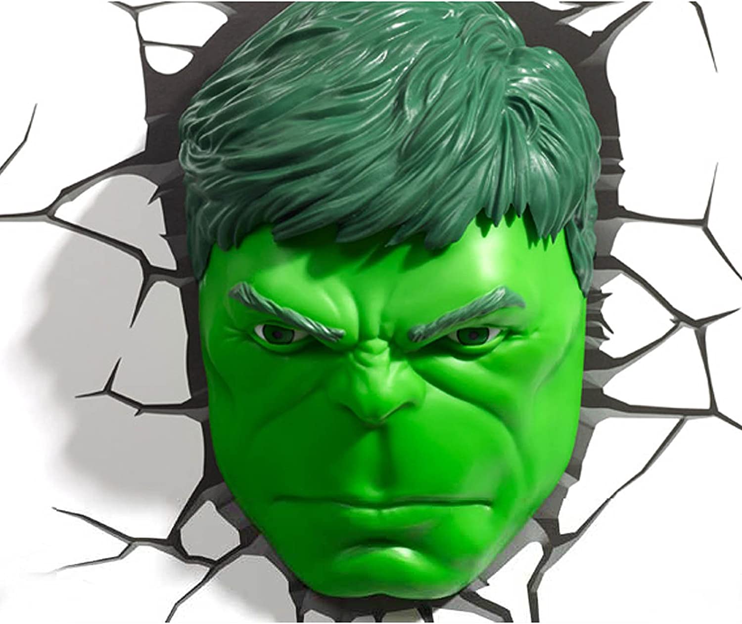 3D Light | Marvel Hulk Face 3D Φωτισμός για Παιδικό Δωμάτιο