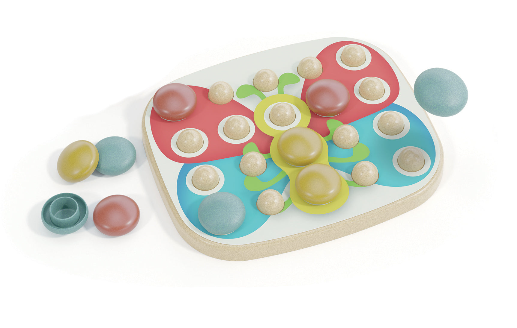 Quercetti | Κατασκεύες FANTACOLOR 30x30x7 28pcs PLAYBIO 1+