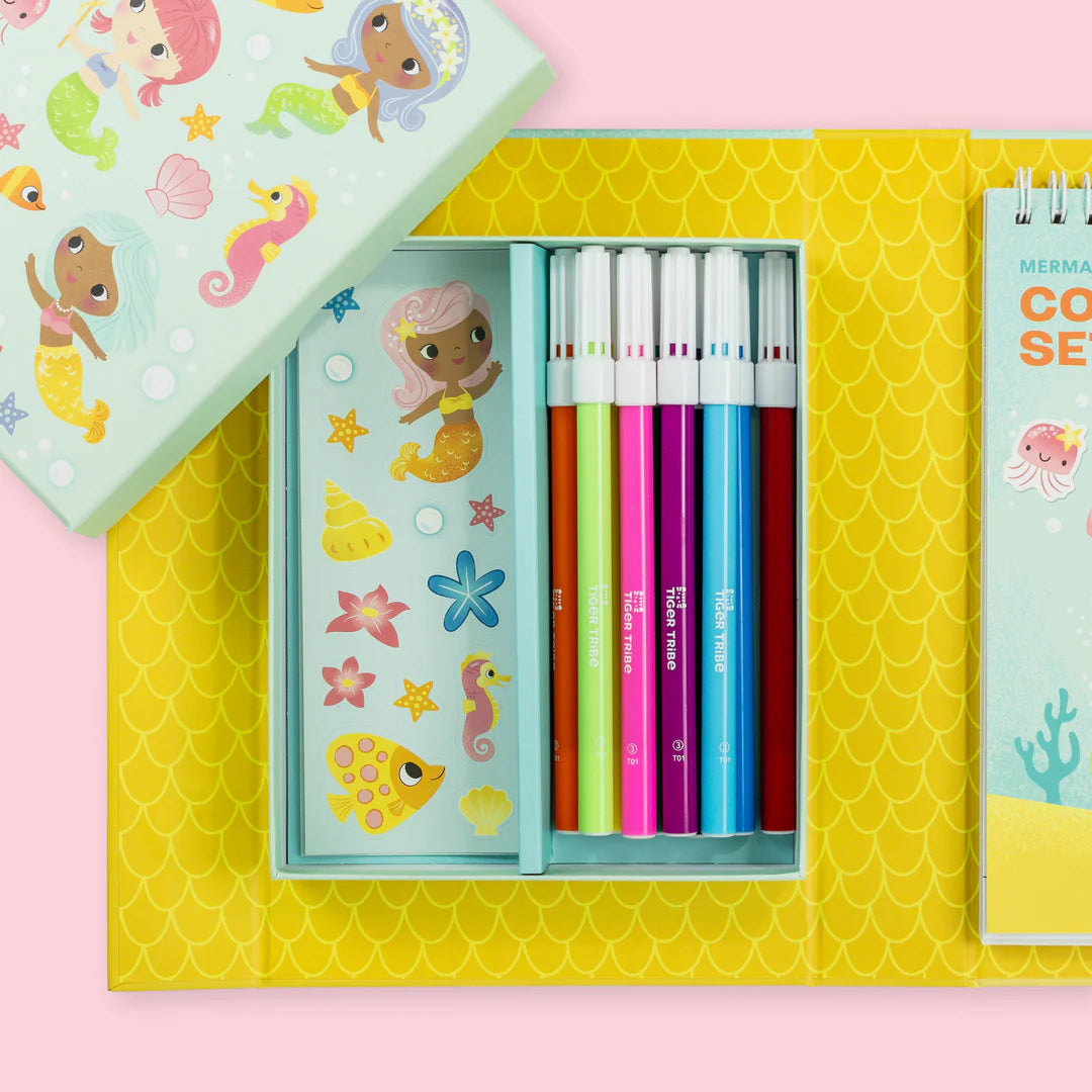 Tiger Tribe | Colouring Set Mermaids