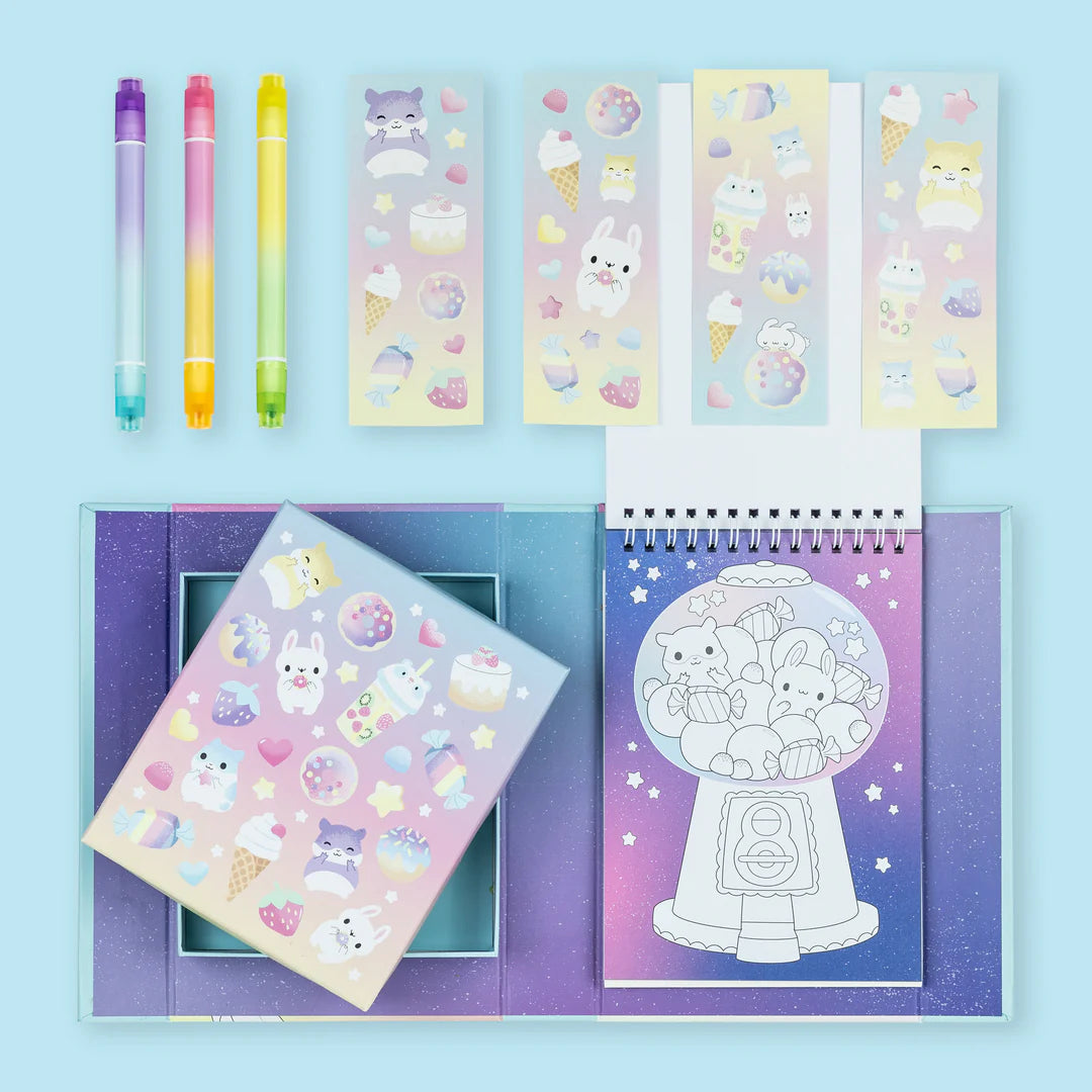 Tiger Tribe | Pastel Colouring Set Kawaii Cafe