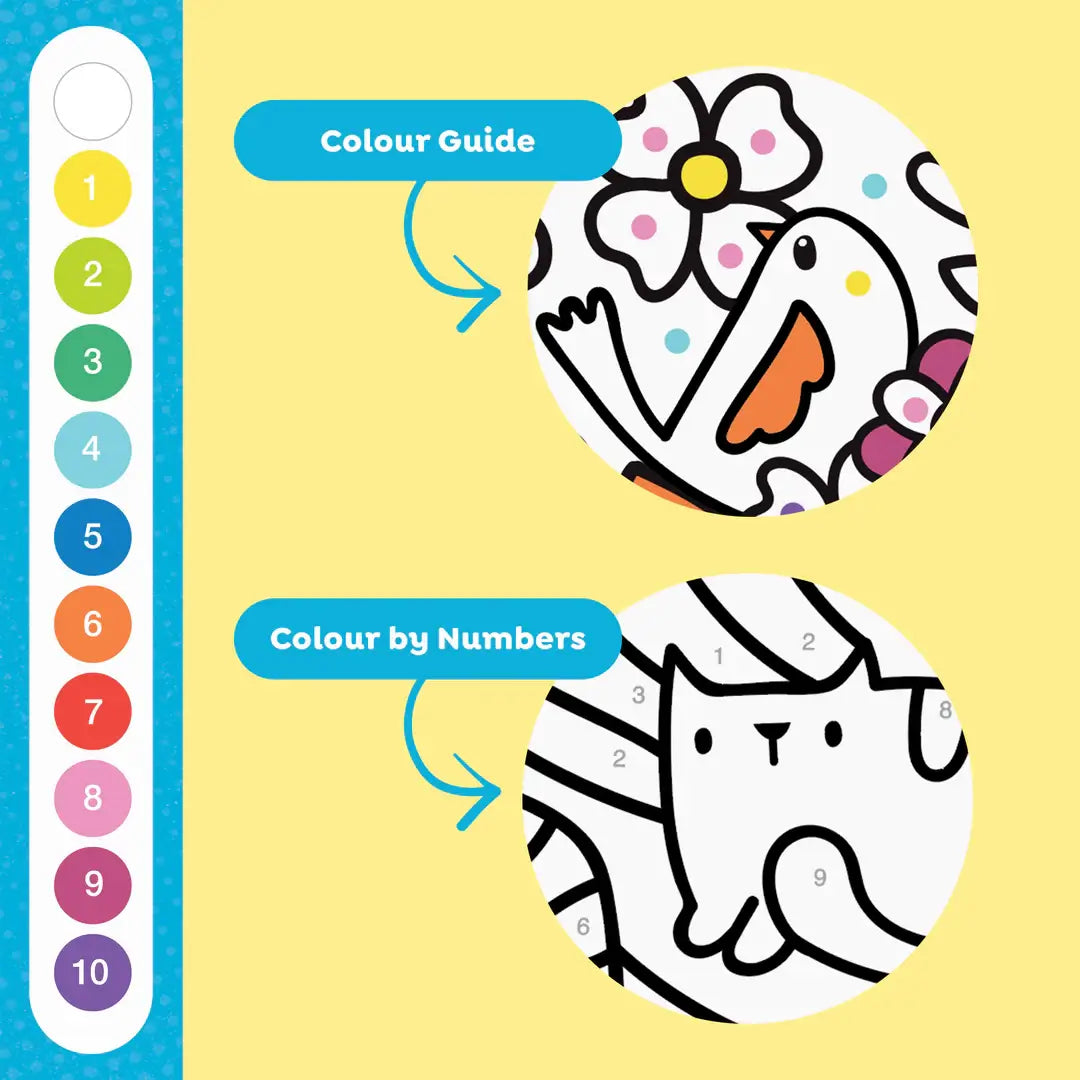 Tiger Tribe | Colour by Numbers Rainbow Garden