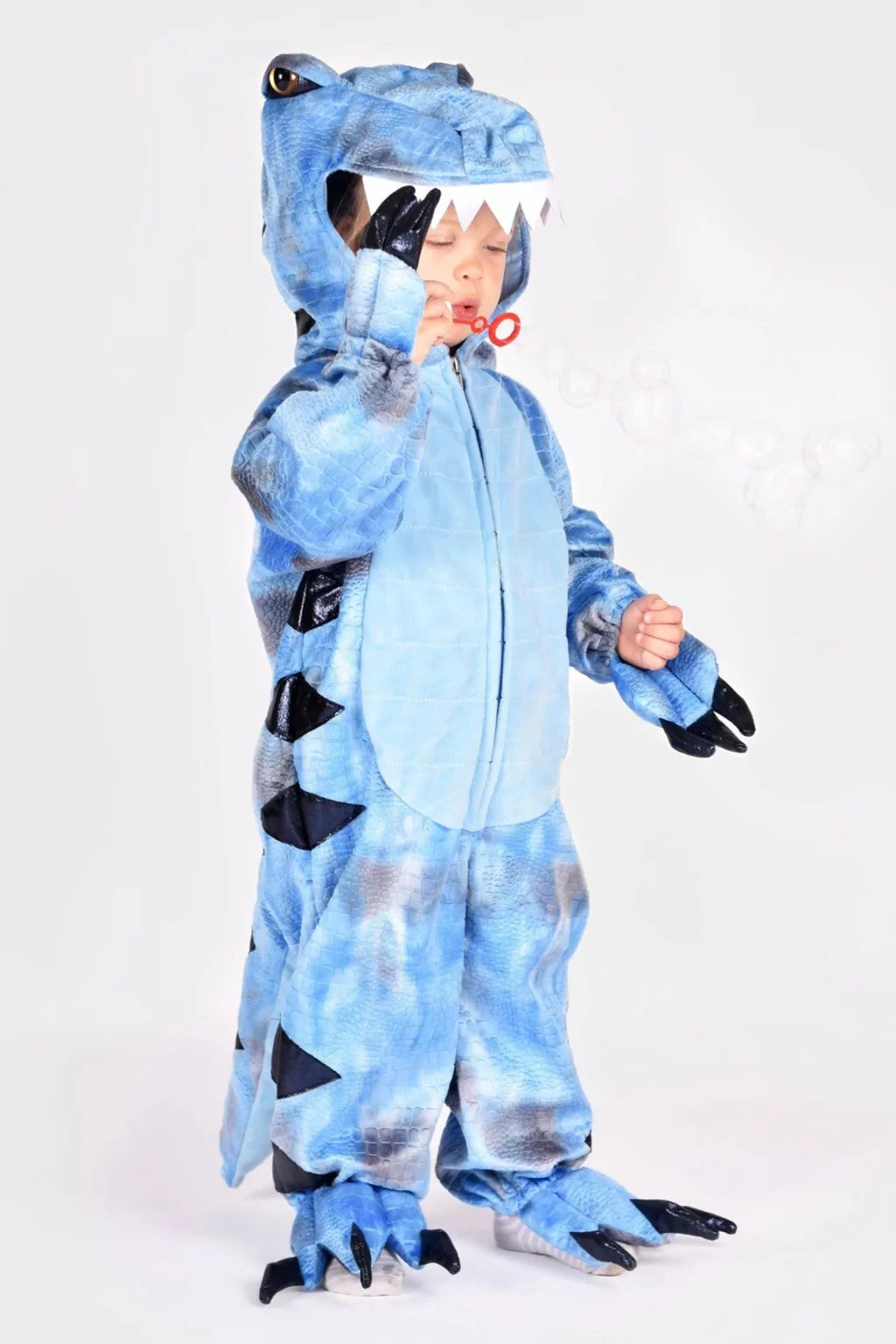 Den Goda Fen | Ολόσωμη Στολή T-rex, μπλε, 4-5 ετών