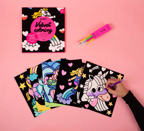 OMY | Σετ ζωγραφικής με βελούδινο πλαίσιο Μονόκερος Lily