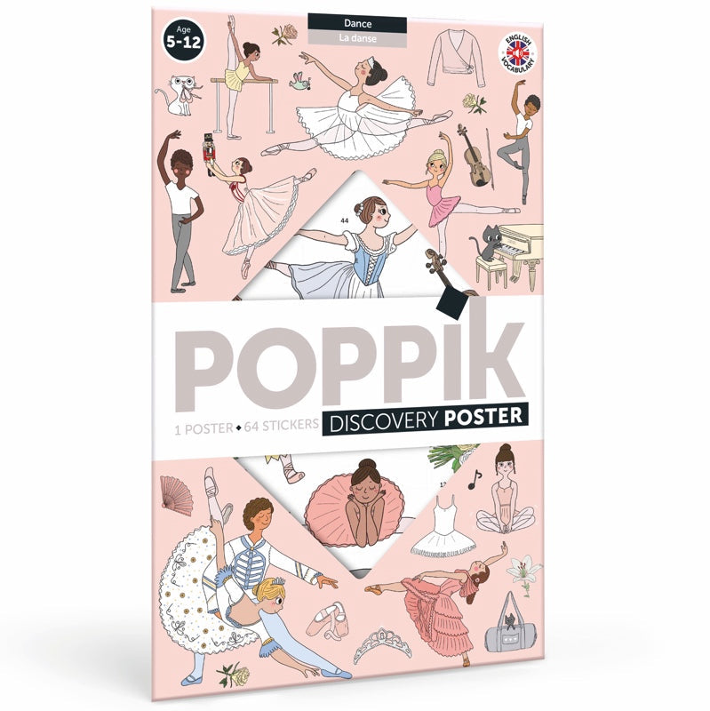 Poppik| Μεγάλο Πόστερ με 64 αυτοκόλλητα – Χωρός