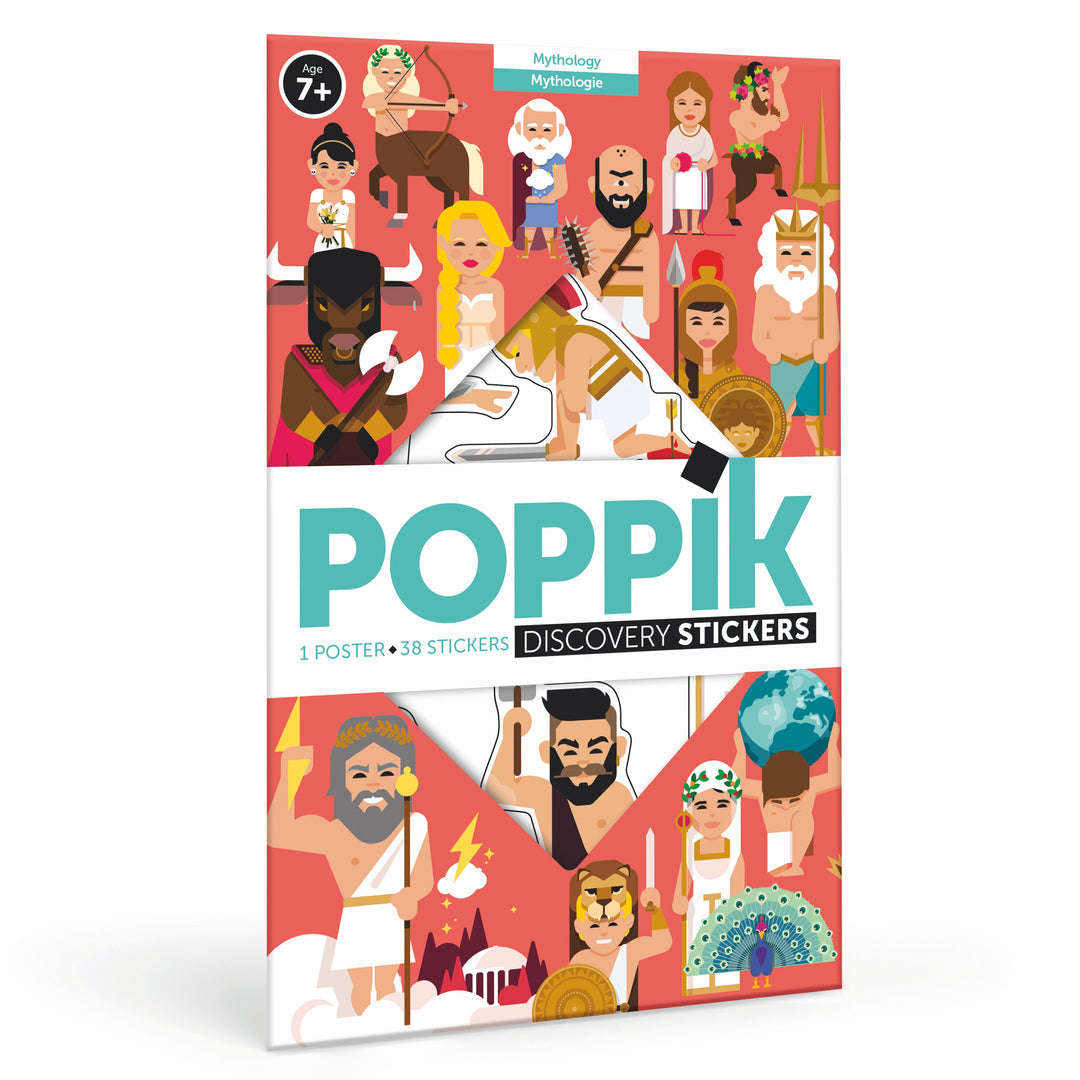Poppik| Μεγάλο Πόστερ με 38 αυτοκόλλητα – Ελληνική Μυθολογία