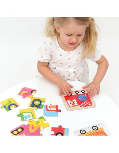 Banana Panda | On The Go Puzzle 2 ετών + Οχήματα