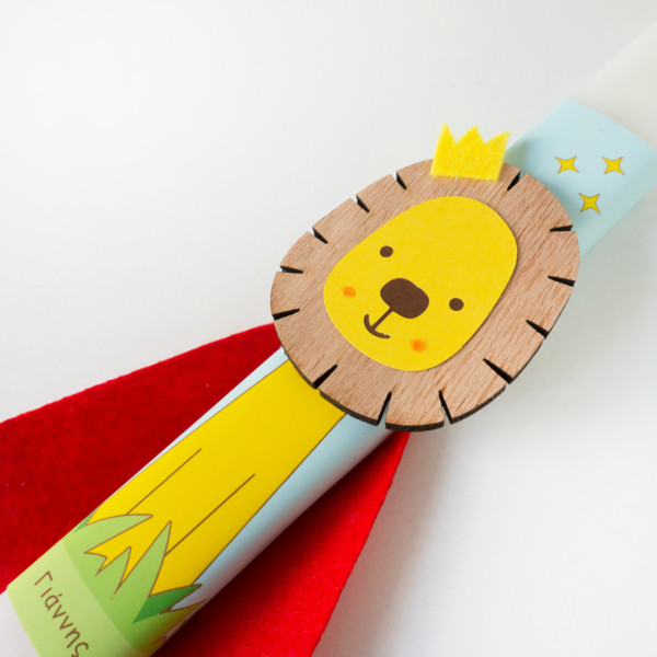 Pitsy Ricky | Πασχαλινή Λαμπάδα Λιοντάρι 30 εκ