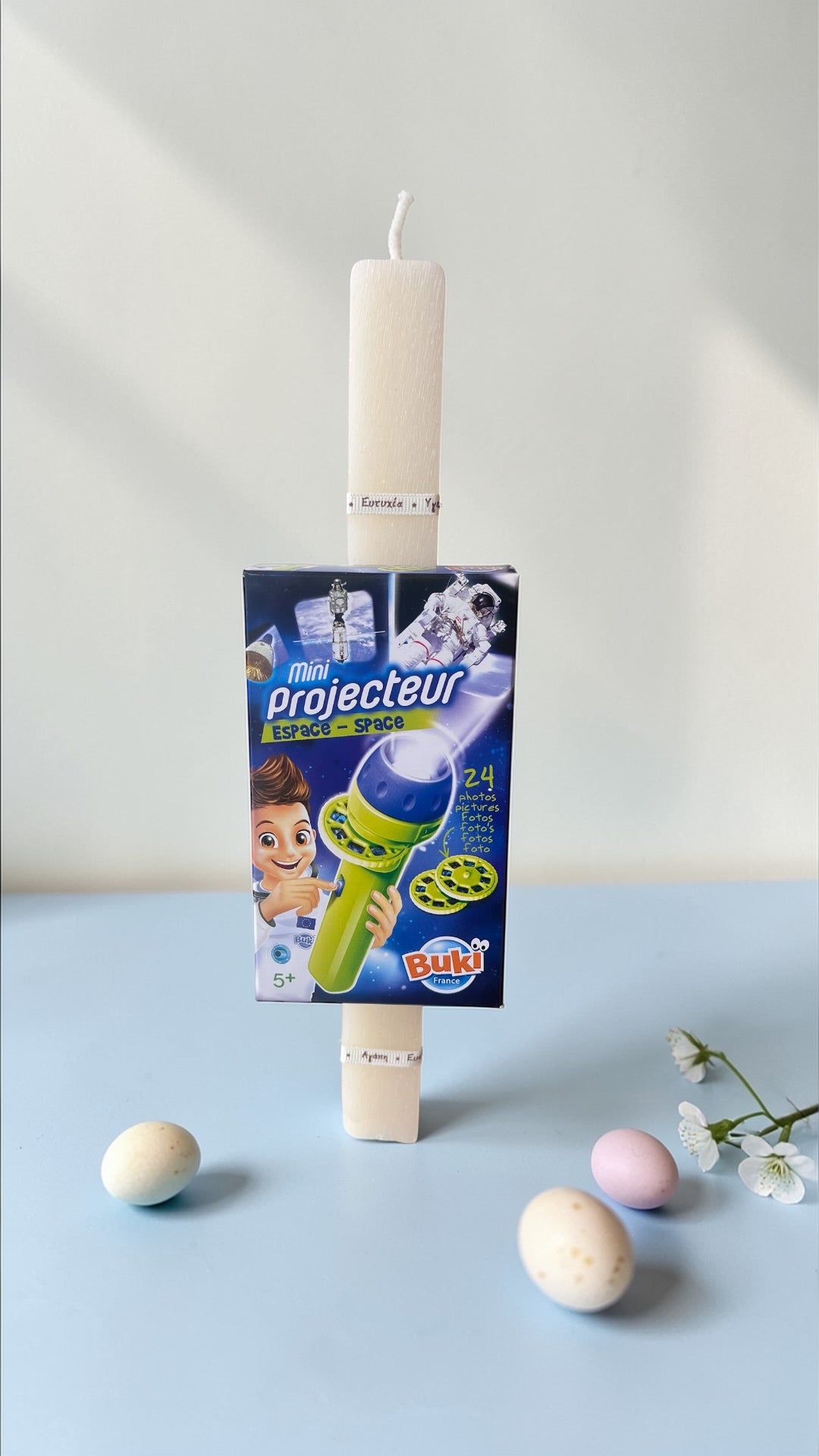 Handmade Easter Candle with Buki Projector (Theme Space)