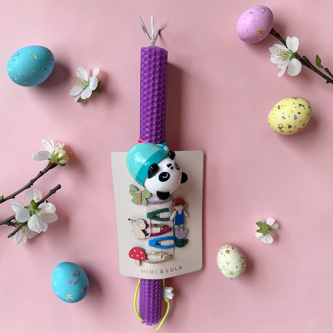 Easter Candle with Mimi And Lula Hair Clips and Martinelia Lip Balm