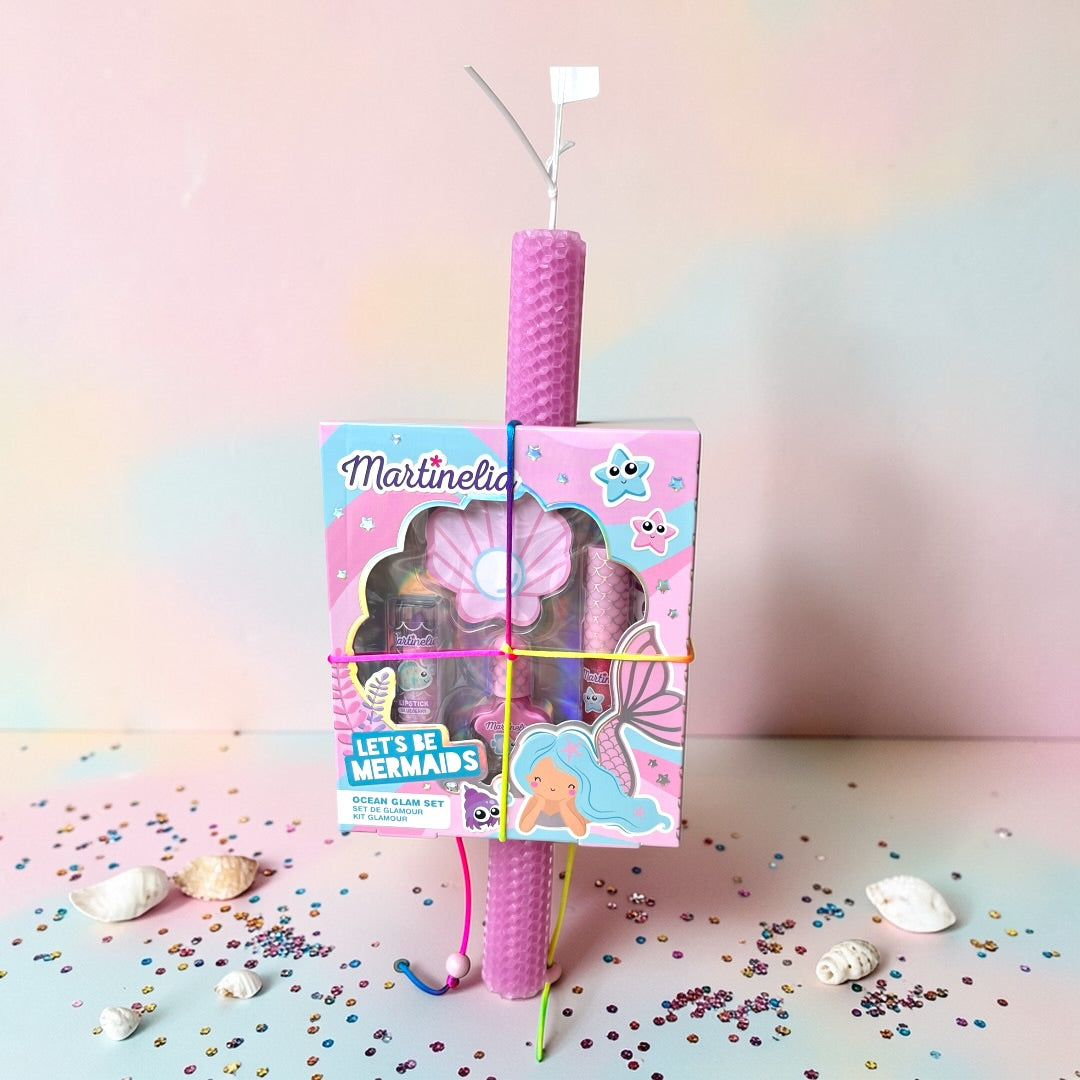 Easter Candle with Martinelia Mermaid Ocean Glam Set