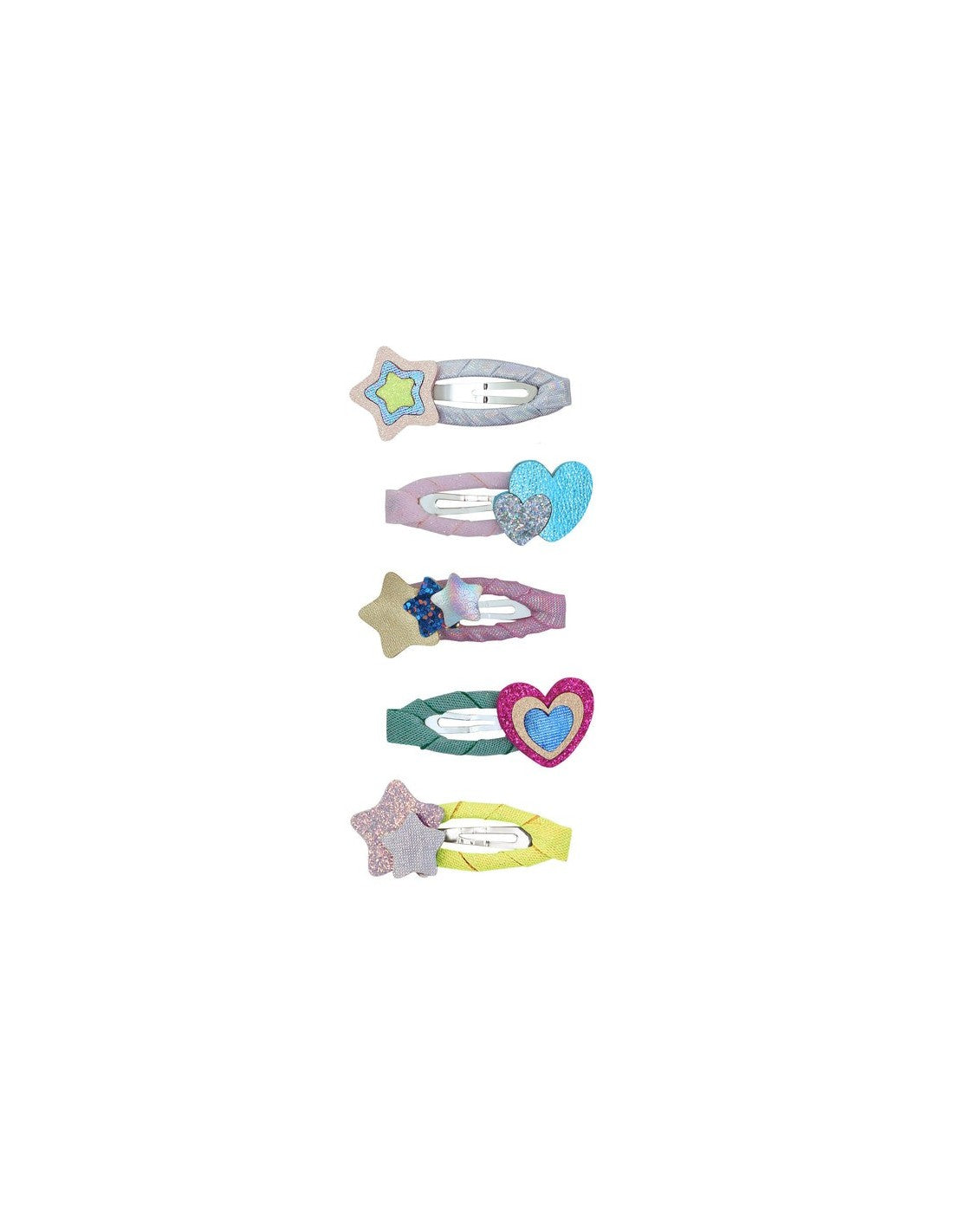 Mimi & Lula | Layered Hearts and Stars Mini Hair Clips