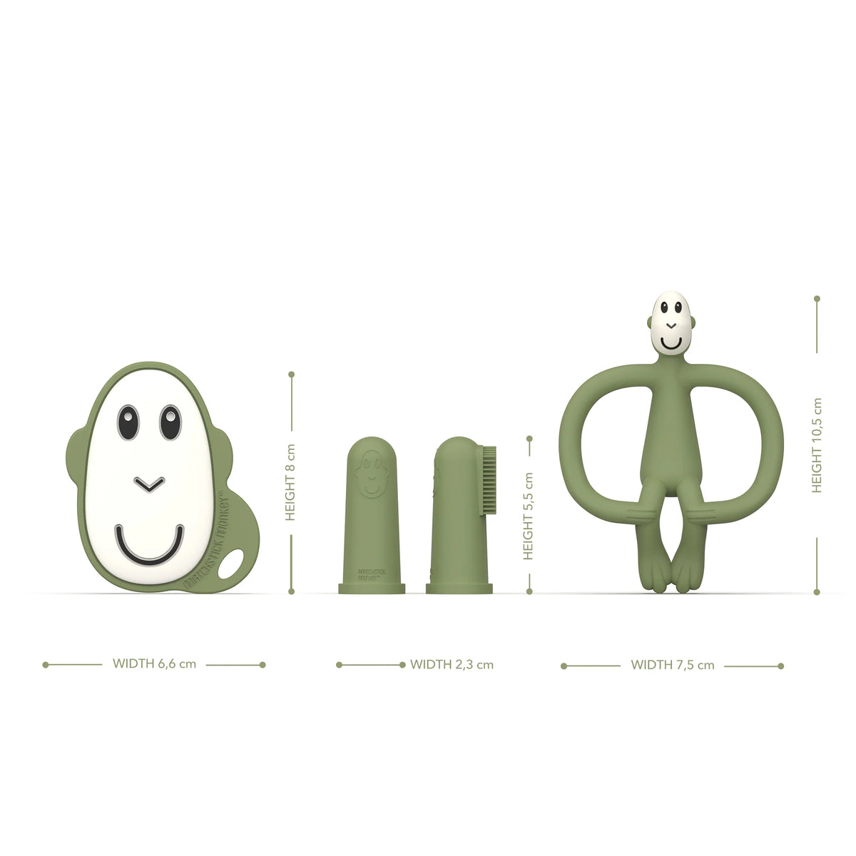 Matchstick Monkey | Teething starter set Olive