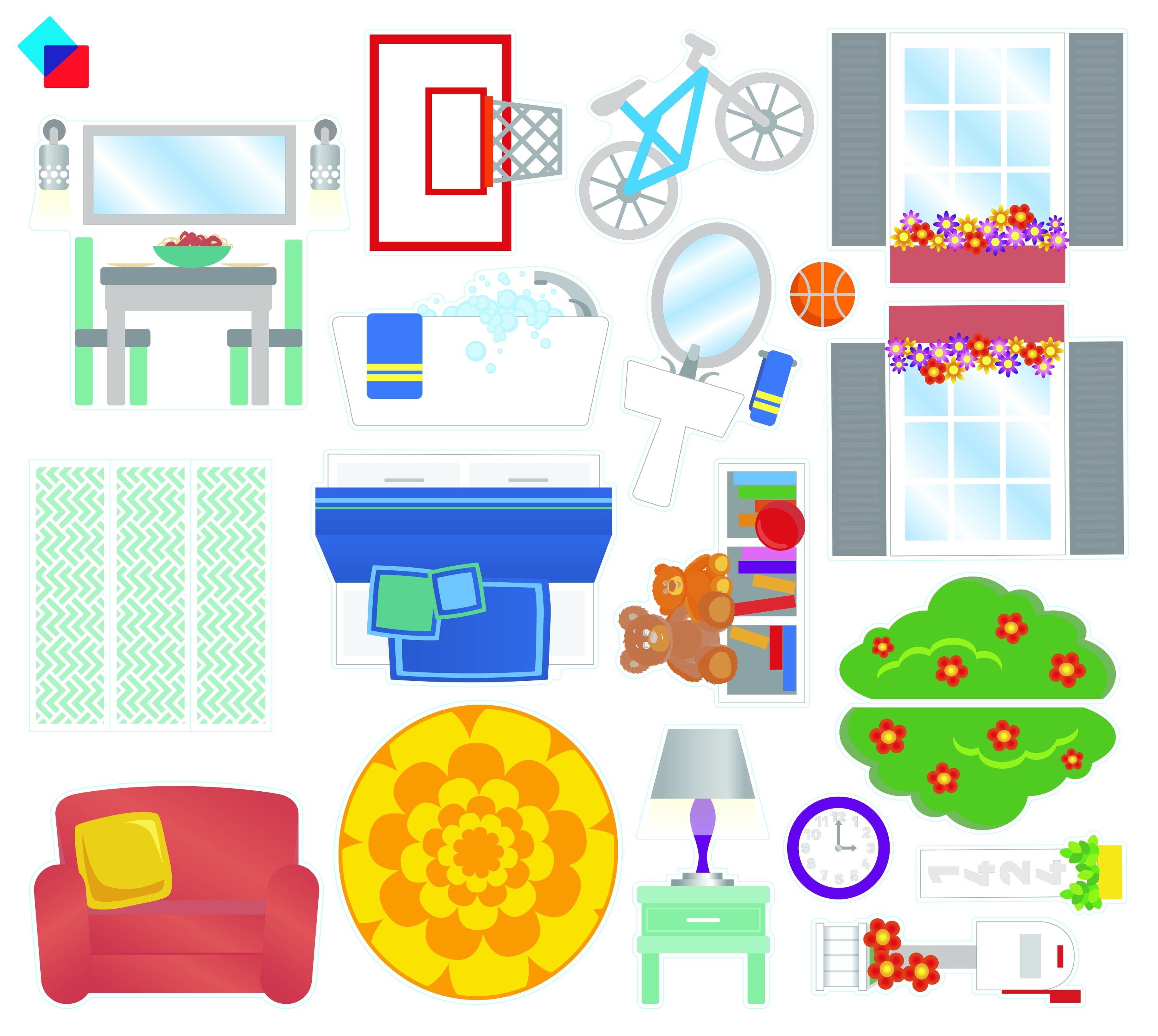 Magna-Tiles | Μαγνητικά Πλακίδια House 28 piece