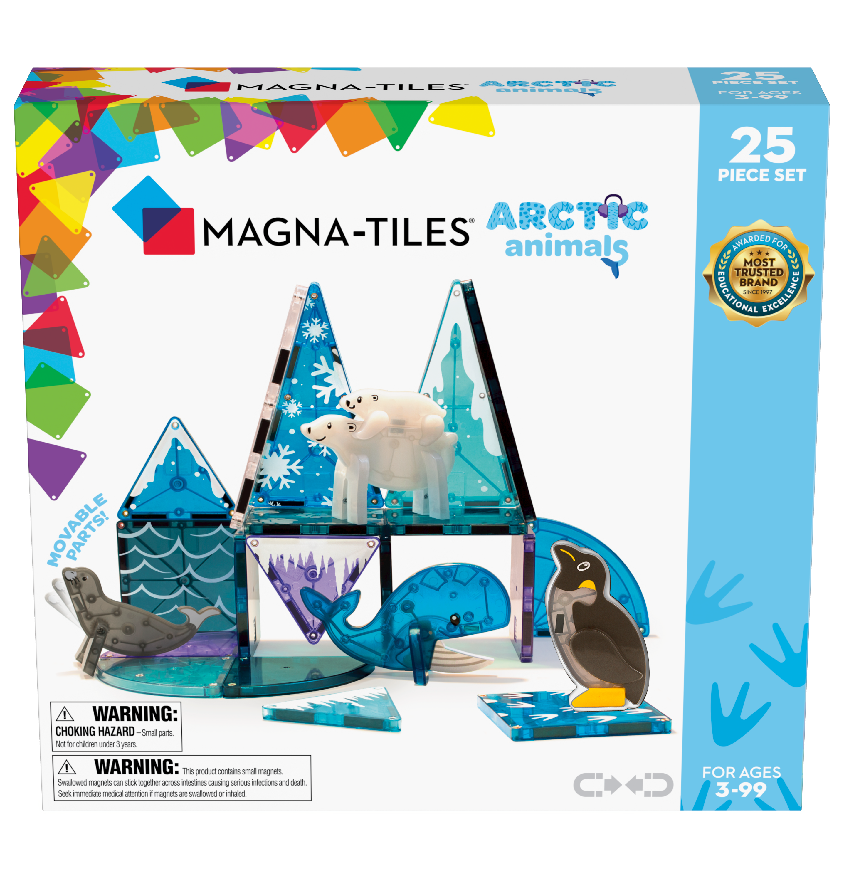 Magna-Tiles | Μαγνητικά Πλακίδια Arctic Animals 25-Piece
