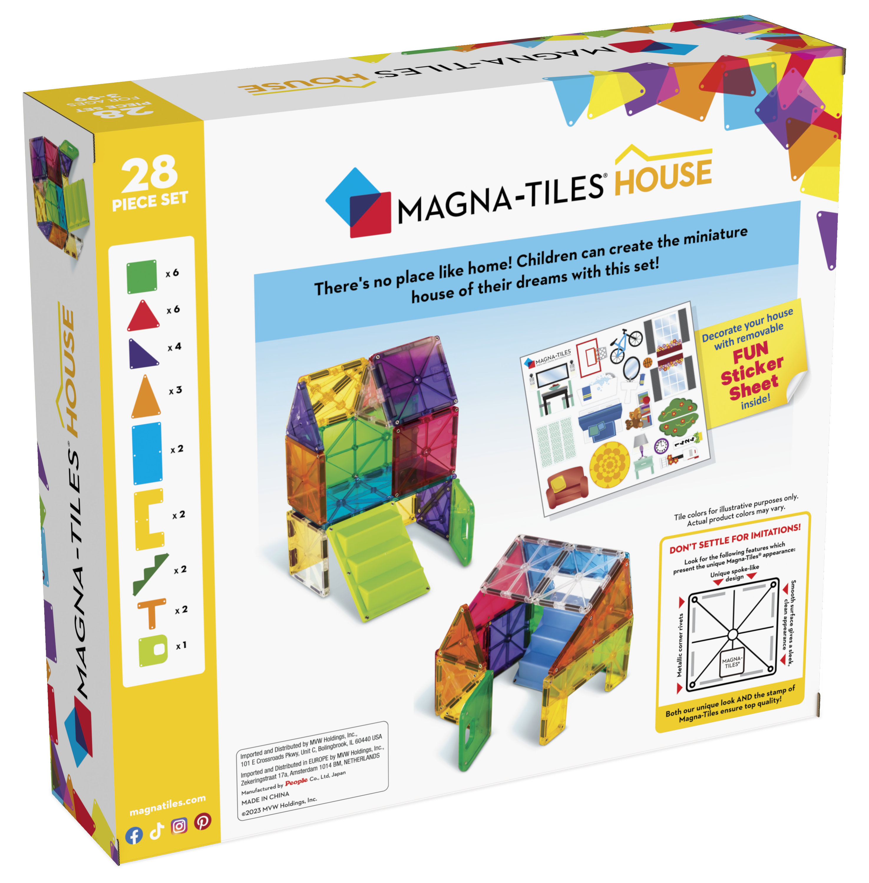 Magna-Tiles | Μαγνητικά Πλακίδια House 28 piece