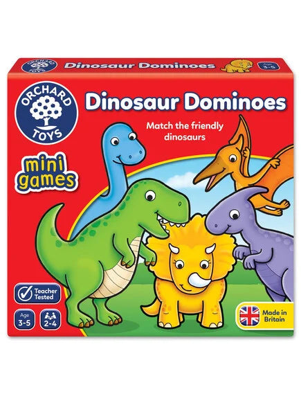 Orchard Toys | Επιτραπέζιο Παιχνίδι "Ντόμινο - Δεινόσαυρος" Mini Game Για Παιδιά 3-5 ετών