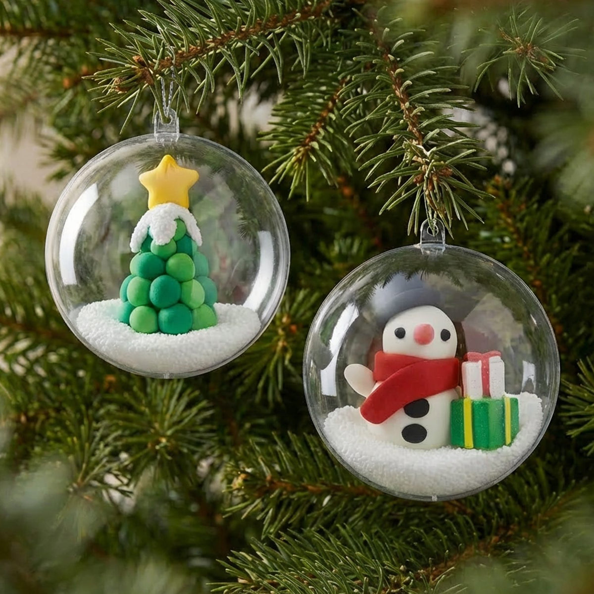 Tiger Tribe | Clay Craft – Snowman and Tree