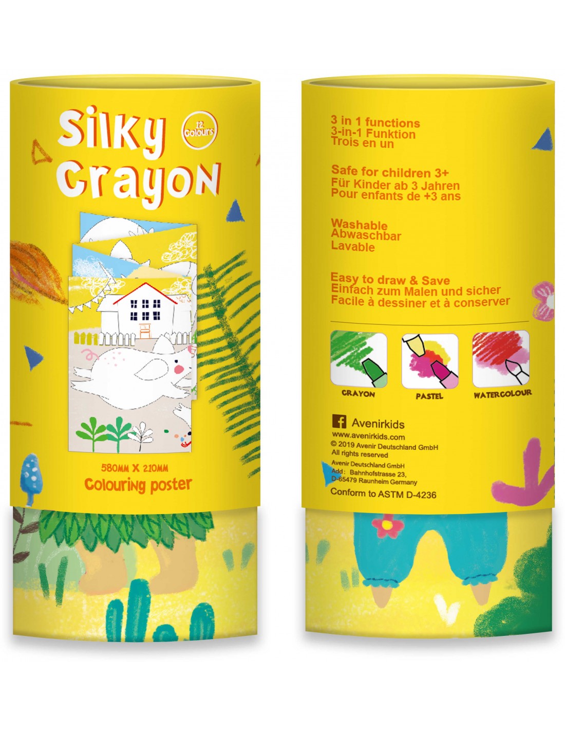 Avenir | Silky Crayons Lion