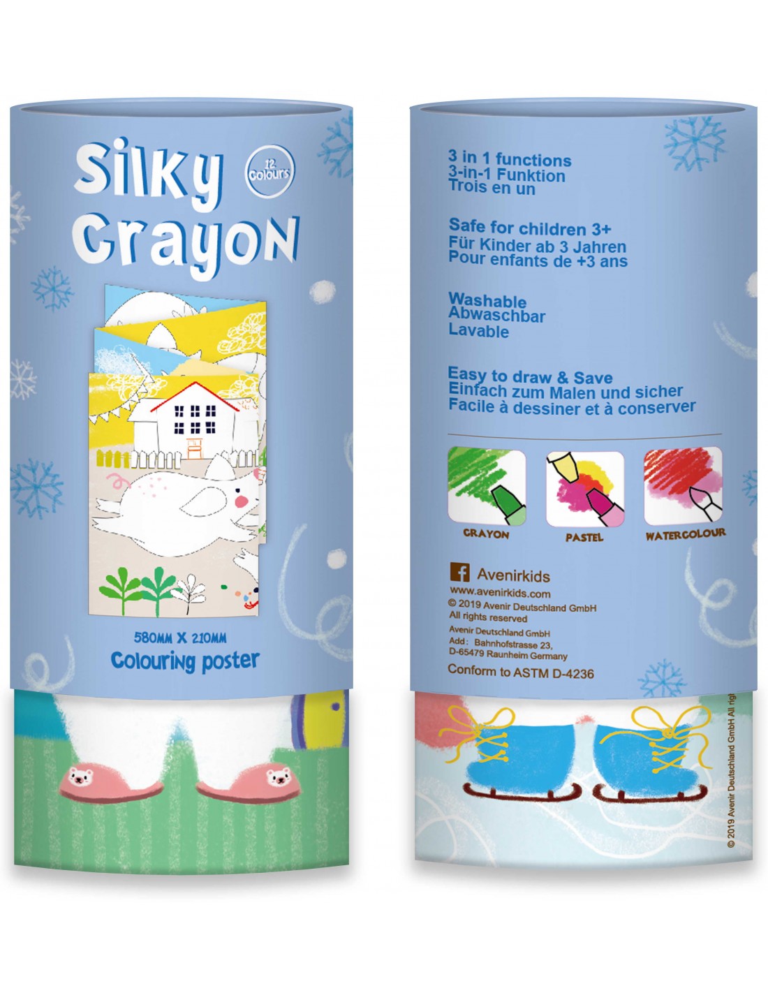 Avenir | Silky Crayons Polar Bear