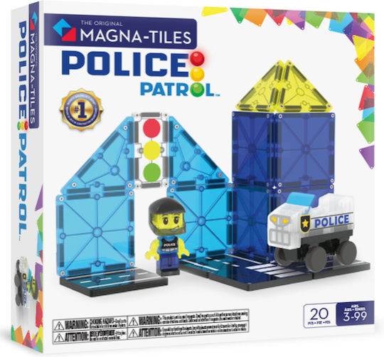 Magna-Tiles | Μαγνητικά Πλακίδια Police Patrol 20 set