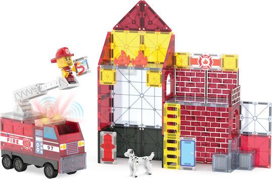 Magna-Tiles | Μαγνητικά Πλακίδια Fire Station 50 Set