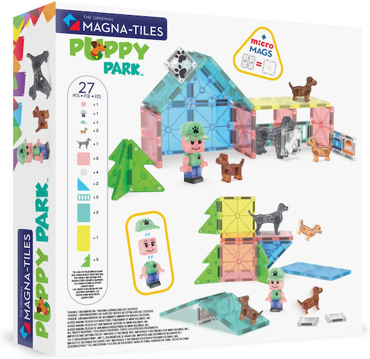 Magna-Tiles | Μαγνητικά Πλακίδια Puppy Park 27 set