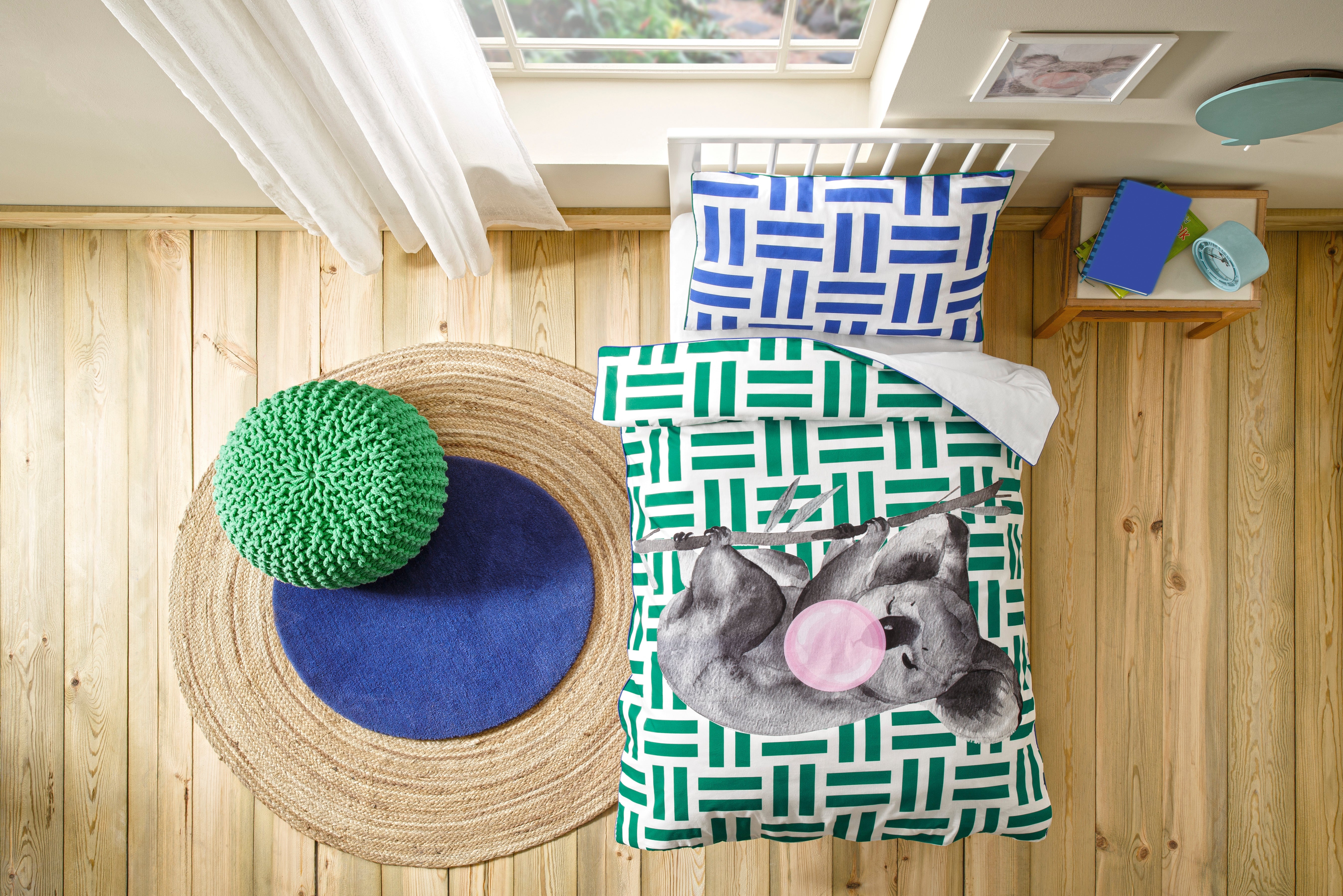Hibboux | Bubble Gum Koala Duvet Cover Set