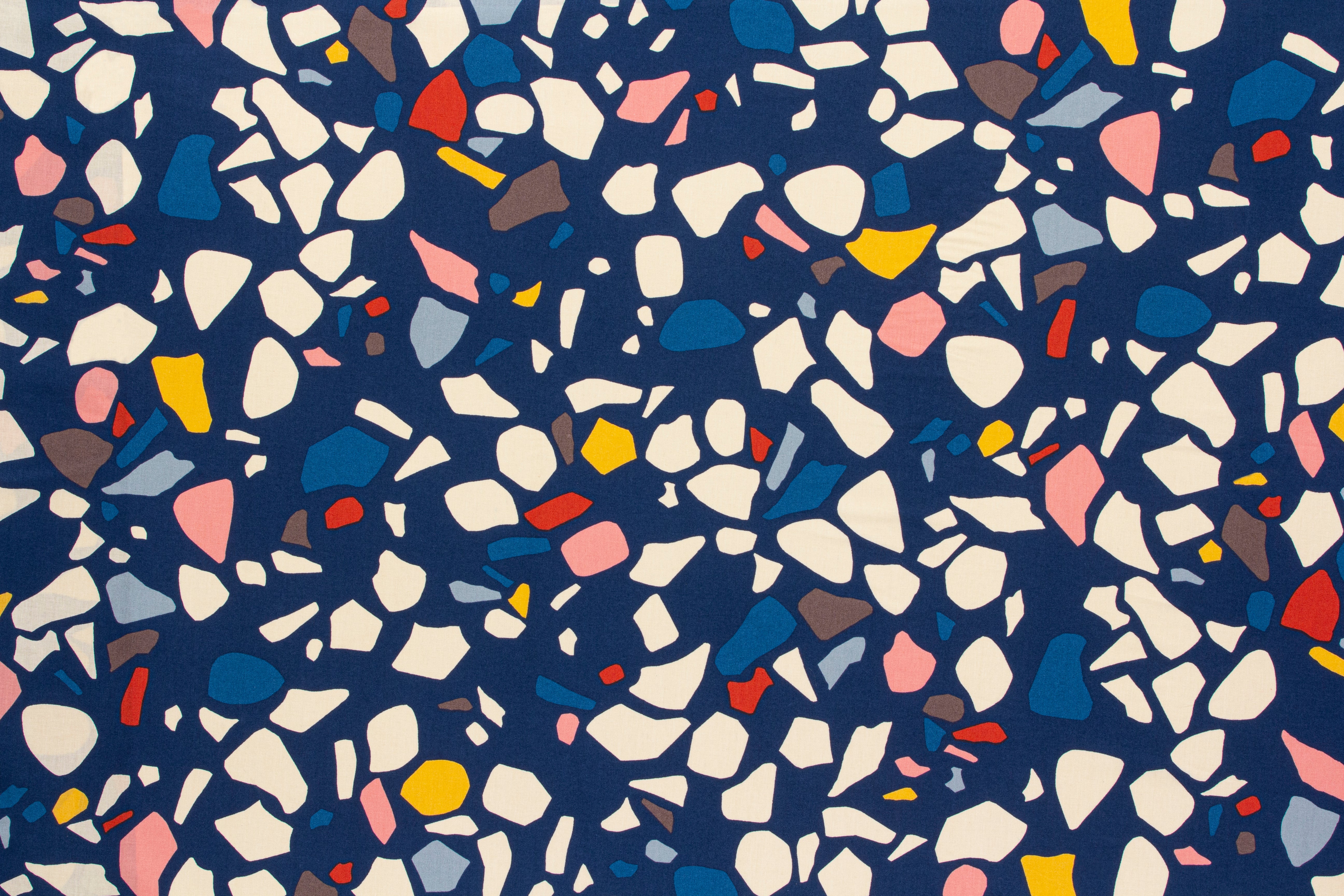 Hibboux Terrazo Azure Σετ Μαξιλαροθήκης (40x60cm) και Παπλωματοθήκης (100x135cm)