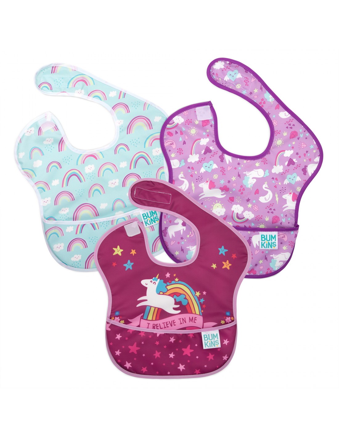 Bumkins | Girl Unicorns Bibs