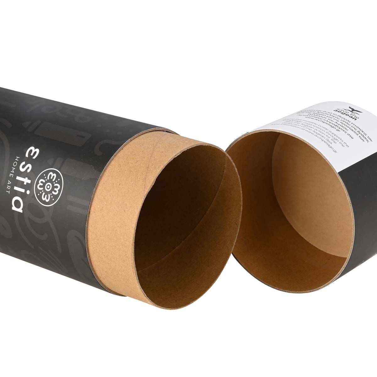 Estia | Τhermos Travel Flask Save the Agean 500ml Noir Echo