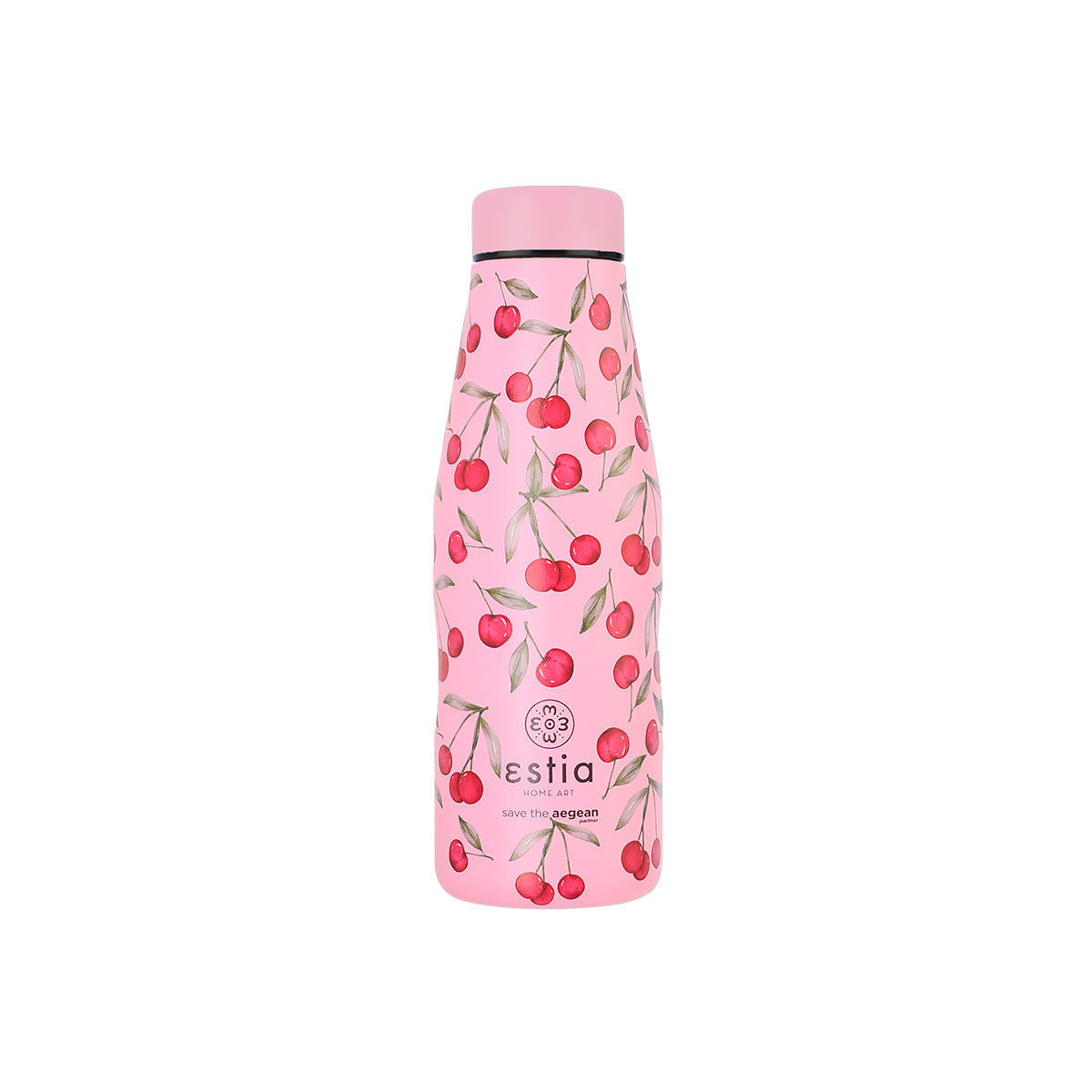 Estia | Τhermos Travel Flask Save the Agean 500ml Cherry Rose