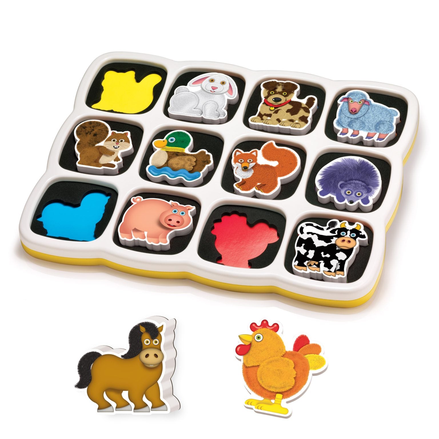 Quercetti | Smart Puzzle Ζωα Φάρμας διπλής όψης 13pcs 1+
