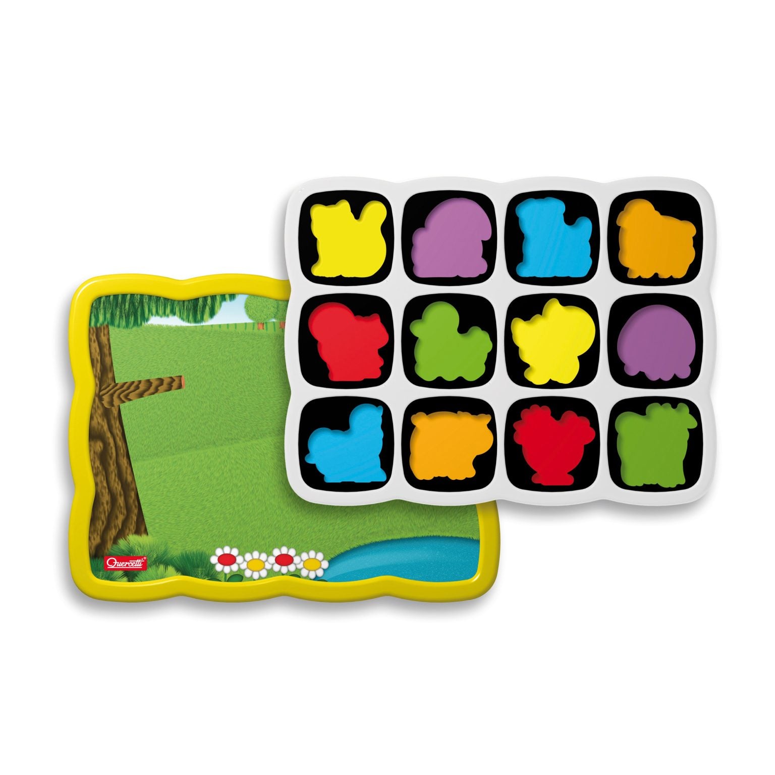 Quercetti | Smart Puzzle Ζωα Φάρμας διπλής όψης 13pcs 1+