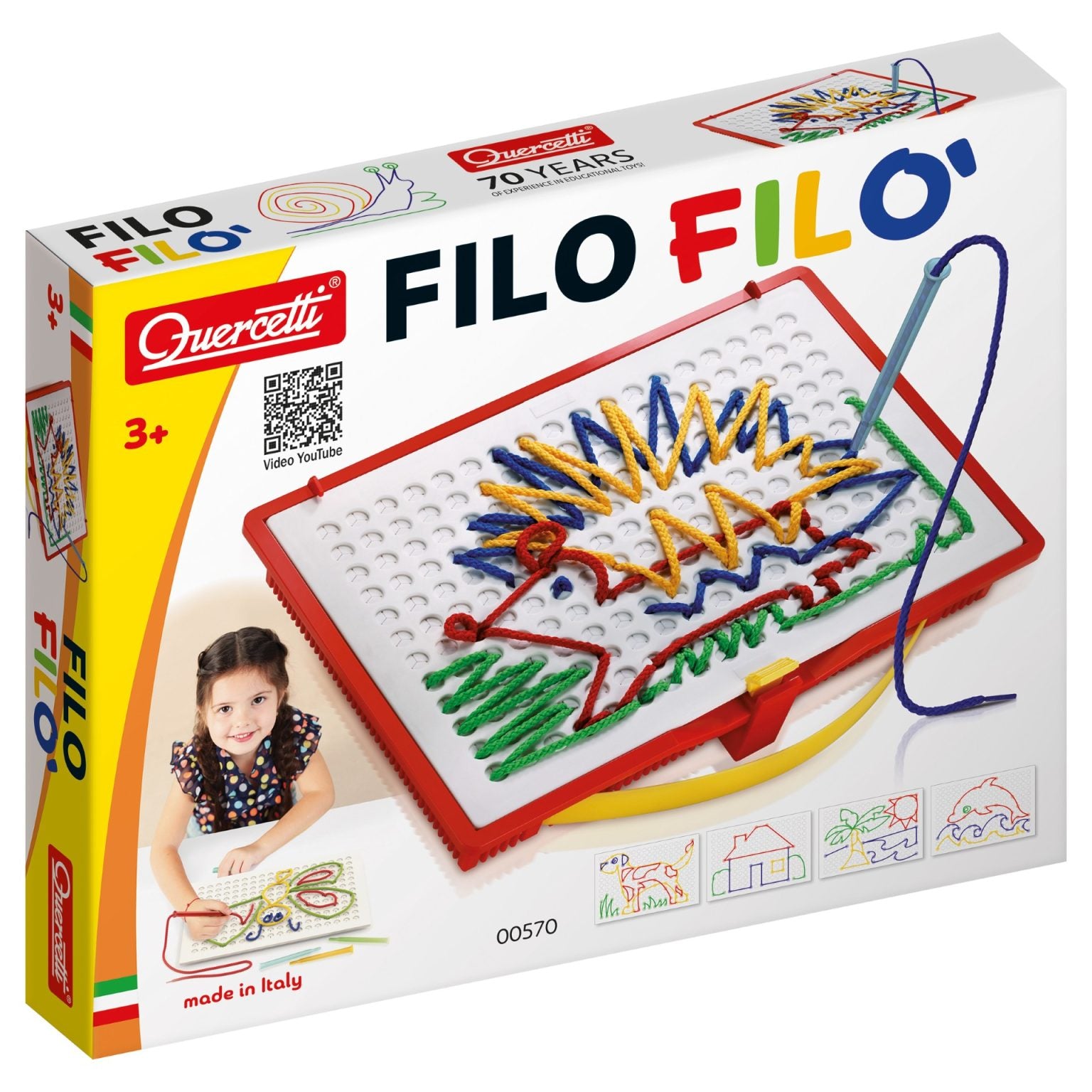 Quercetti | Filo FIilo Ζωγραφική Κορδόνια 9pcs