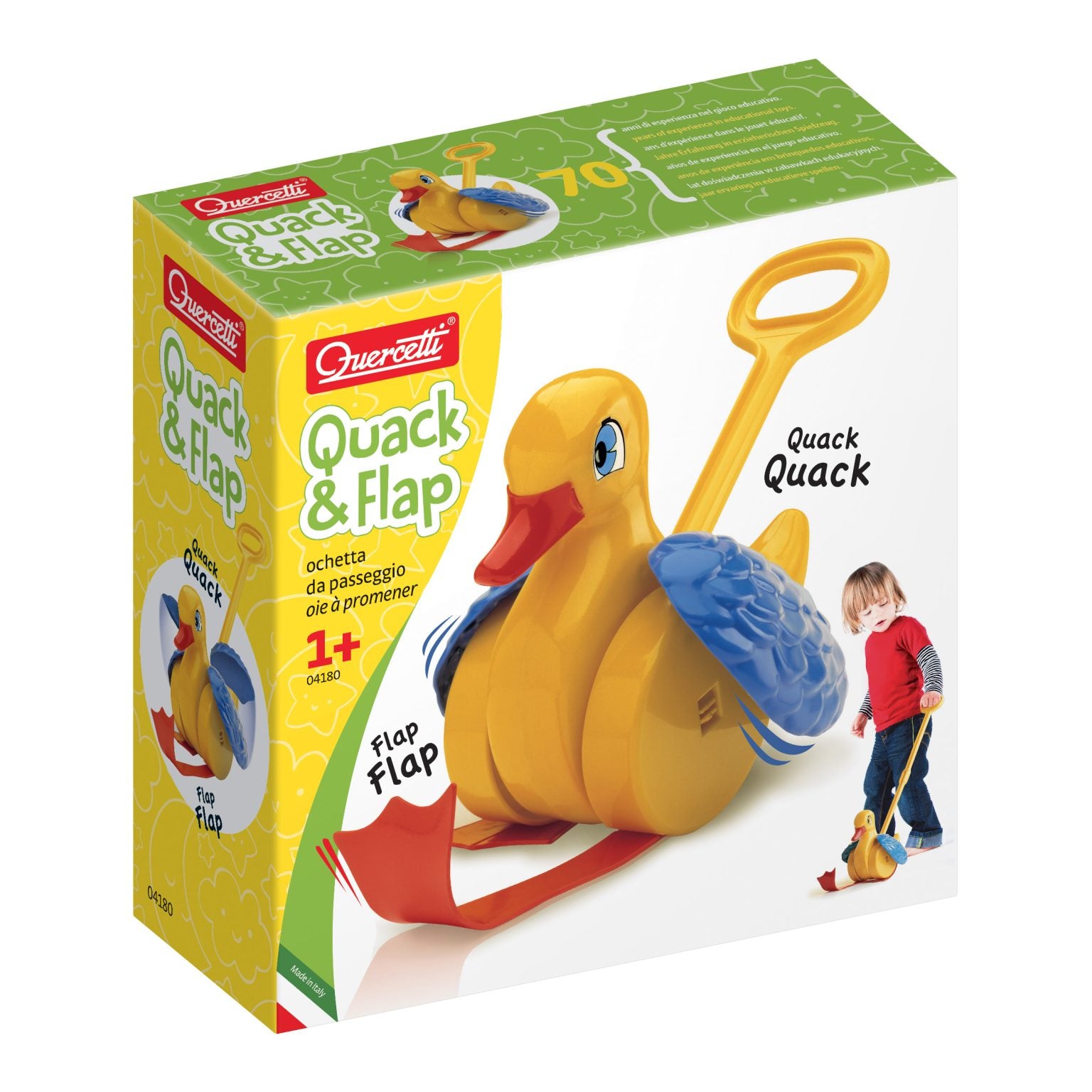 Quercetti | Παπάκι QUACK FLAP 24x24x9 1+
