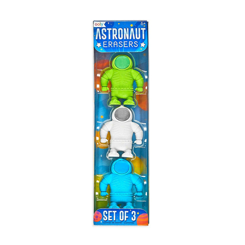 OOLY | Astronaut Erasers-Set Of 3