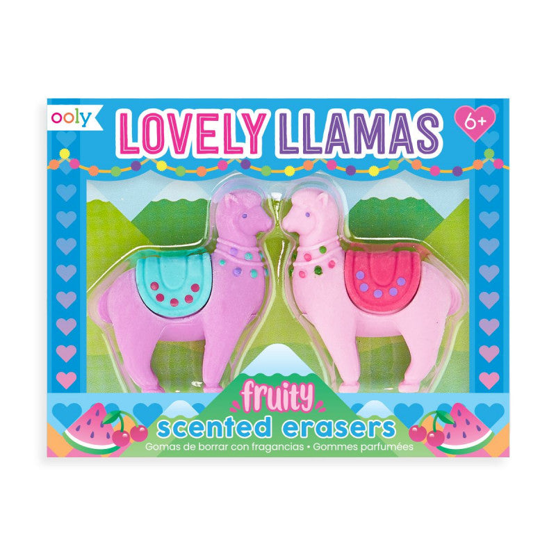 OOLY |  Lovely Llama Scented Erasers - Set Of 2